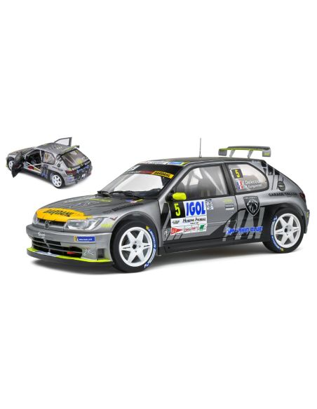 SOLIDO SL1808302 PEUGEOT 306 MAXI N.5 RALLY MONT BLANC 2021 DELECOUR/GUIGONNET 1:18 Modellino