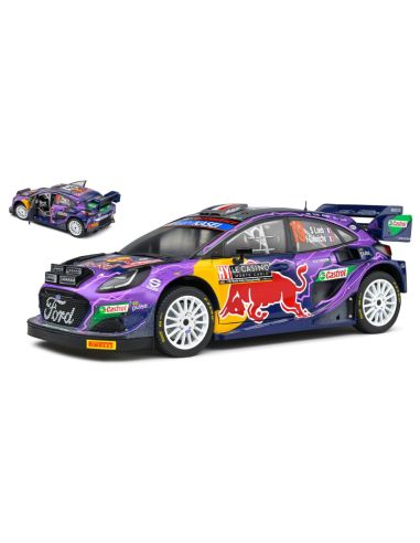 SOLIDO SL1809502 FORD PUMA N.19 WINN.RALLY MONTECARLO 2022 LOEB/GALMICHE 1:18 Modellino
