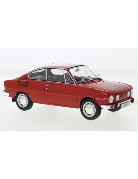 WHITEBOX WB124185 SKODA 110R 1970 RED 1:24 Modellino