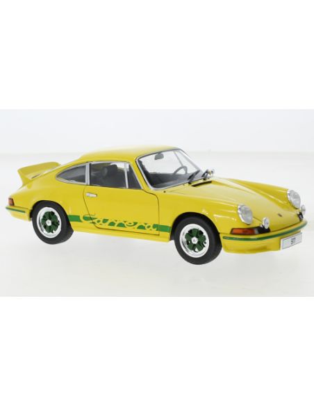 WHITEBOX WB124189 PORSCHE 911 CARRERA 2.7 RS 1972 YELLOW/GREEN 1:24 Modellino