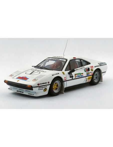 BEST MODEL BT9846 FERRARI 308 GTB N.4 RALLY ELBA 1984 LUCKY-BERRO 1:43 Modellino