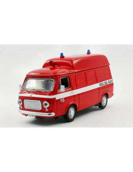 RIO RI4700 FIAR 238 AMBULANZA POMPIERI TETTO ALTO 1970 1:43 Modellino