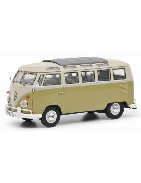 SCHUCO SH450359200 VW T1B SAMBA GREEN/GREY 1:43 Modellino
