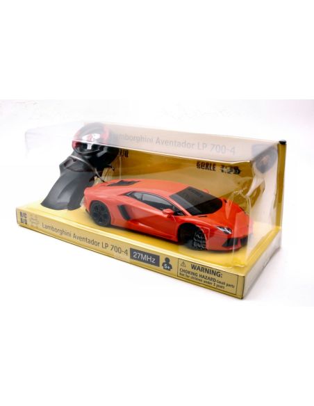 NEW RAY NY88704OR LAMBORGHINI AVENTADOR ORANGE RADIOCOMANDO 1:28 Modellino