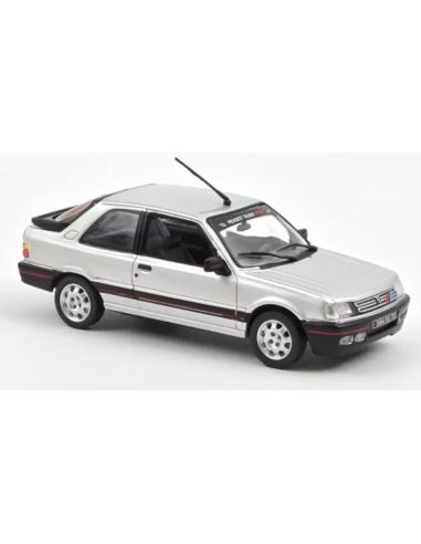 NOREV NV473910 PEUGEOT 309 GTi 1987 FUTURA GREY WITH PTS DECO 1:43 Modellino