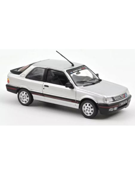 NOREV NV473910 PEUGEOT 309 GTi 1987 FUTURA GREY WITH PTS DECO 1:43 Modellino