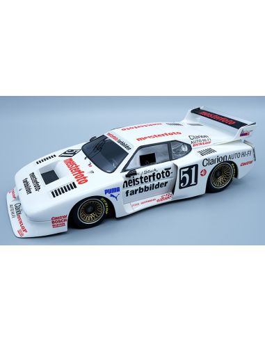 TECNOMODEL TMD18173C BMW M1 TURBO (TEAM SCHNITZ.) DRM N.51 WINN.SALZBURGR.1981 H.J.STUCK 1:18 Modellino