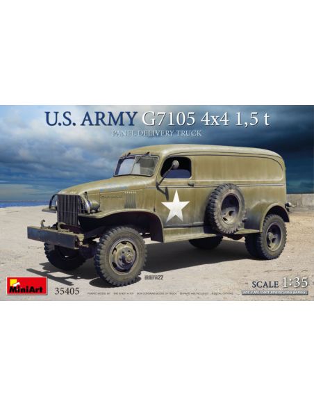 MINIART MIN35405 U.S. ARMY G7105 4x4 15 t PANEL VAN  KIT 1:35 Modellino