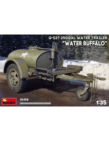 MINIART MIN35458 G-527 250gal WATER TRAILER WATER BUFFALO  KIT 1:35 Modellino
