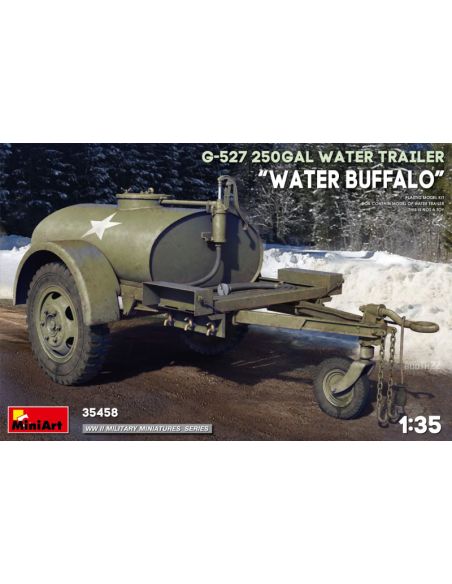 MINIART MIN35458 G-527 250gal WATER TRAILER WATER BUFFALO  KIT 1:35 Modellino