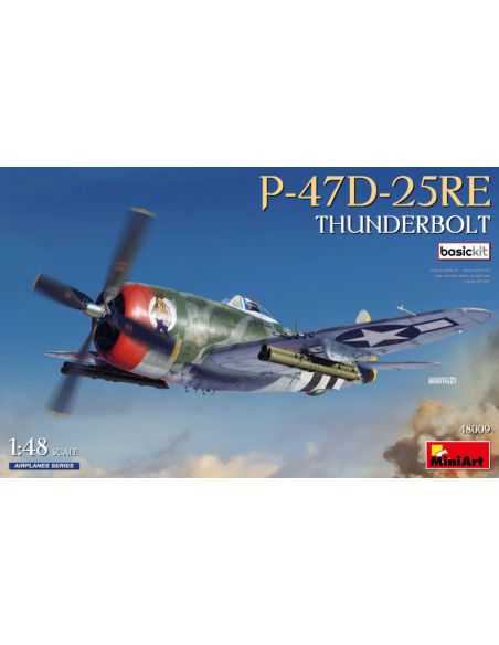 MINIART MIN48009 P-47D-25RE THUNDERBOLT KIT 1:35 Modellino
