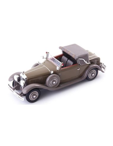 AUTOCULT ATC02030 MINERVA AL THREE POSITION CABRIOLET VAN DEN PLAS 1930 BEIGE GREY 1:43 Modellino