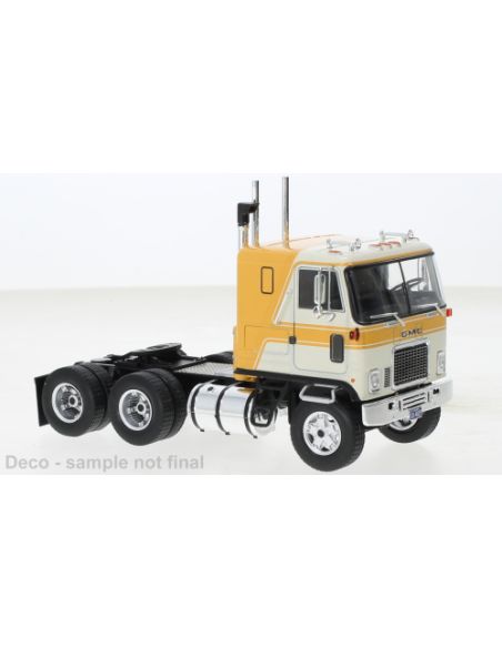 IXO MODEL TR167 GMC ASTRO 95 1970 BEIGE/YELLOW 1:43 Modellino