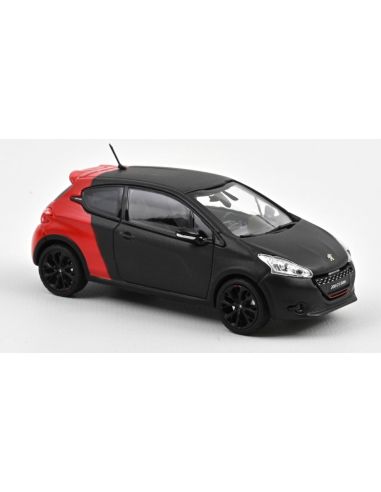 NOREV NV472821 PEUGEOT 208 GTI 30th 2014 BLACK MATT & RED 1:43 Modellino