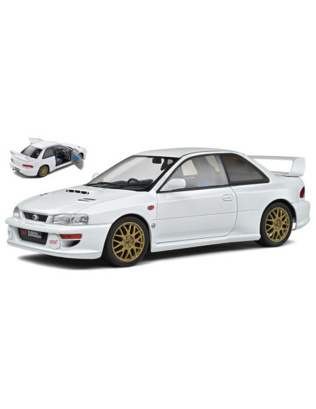 SOLIDO SL1807404 SUBARU IMPREZA 22B 1998 PURE WHITE 1:18 Modellino