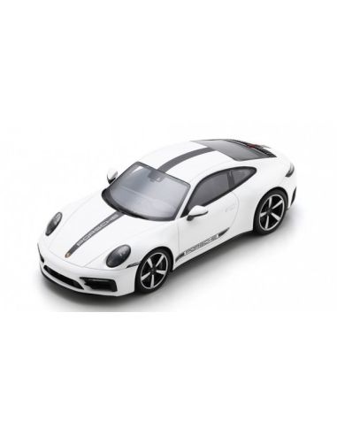 SCHUCO SH450058200 PORSCHE 911 CARRERA 4S (TYPE 992) 2019 WHITE 1:18 Modellino