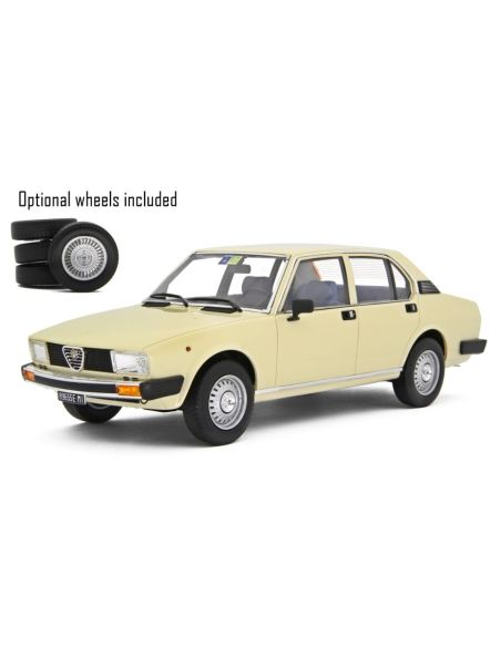 LAUDO RACING LM154F ALFA ROMEO ALFETTA 2.0 L 1978 IVORY 1:18 Modellino