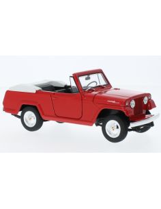 WELLY WE24117CR JEEP JEEPSTER COMMANDO CABRIO RED 1:24...