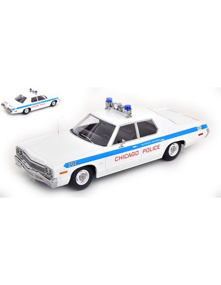 KK SCALE KKDC181151 DODGE MONACO CHICAGO POLICE 1974 1:18 Modellino