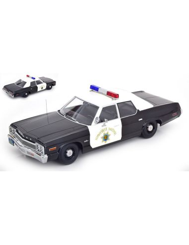 KK SCALE KKDC181153 DODGE MONACO CALIFORNIA HIGHWAY PATROL 1974 1:18 Modellino