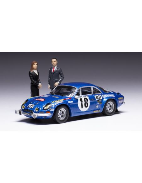 IXO MODEL SPRM001-73 ALPINE REN.1800 S N.18 WINN.RALLY MONTE C.1973 W/FIG.ANDRUET/PETIT 1:43 Modellino