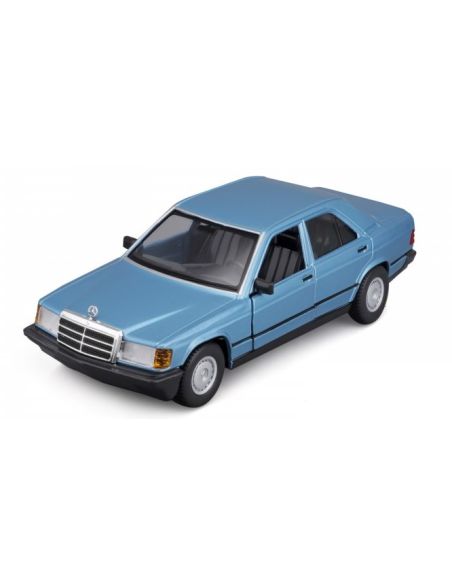 BBURAGO BU21103B MERCEDES 190E 1987 BLUE 1:24 Modellino