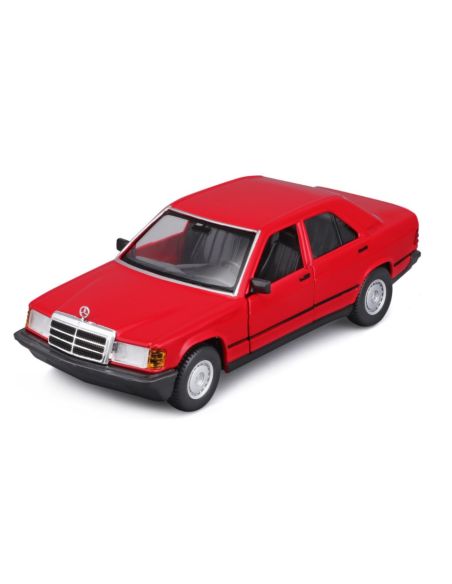 BBURAGO BU21103R MERCEDES 190E 1987 RED 1:24 Modellino