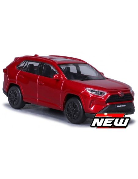 BBURAGO BU30466B TOYOTA RAV 4 2022 RED METALLIC 1:43 Modellino