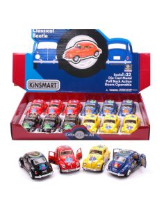 KINSMART KT965 VW CLASSICAL BEETLE 1967 HAPPY FLOWER 1:32...