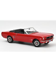 NOREV NV182810 FORD MUSTANG CONVERTIBLE 1966 RED 1:18...
