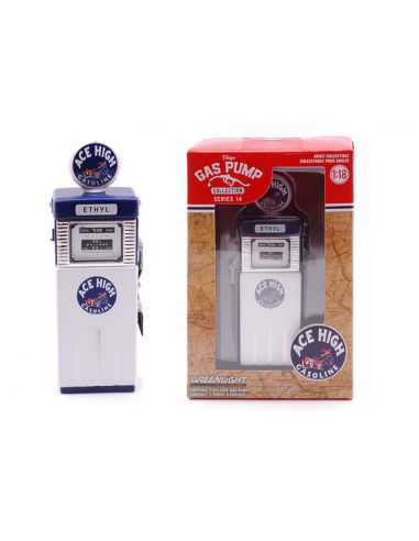 GREENLIGHT GREEN14140B GAS PUMP 1951 ACE HIGH GASOLINE ETHYL 1:18 Modellino
