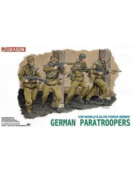 DRAGON D3021 GERMAN PARATROOPERS KIT 1:35 Modellino