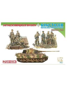 DRAGON D7400 3rd FJ DIV.+ KINGTIGER HENSCHEL TURRET KIT...