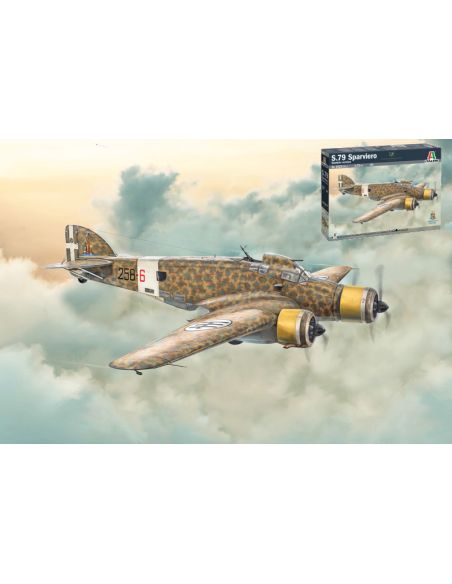 ITALERI IT1412 S.79 SPARVIERO BOMBER VERSION KIT 1:72 Modellino