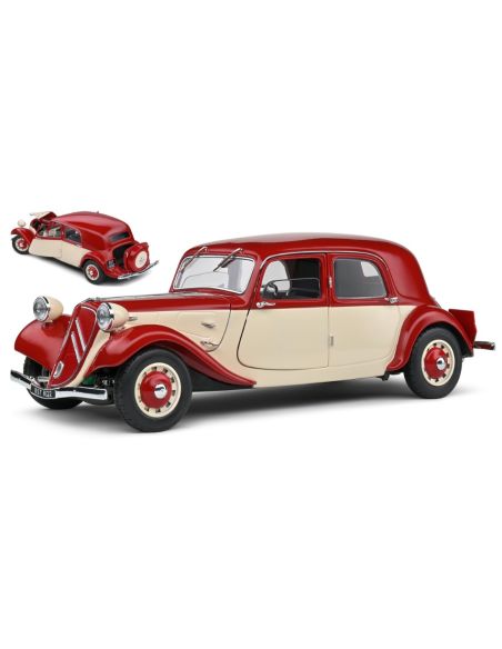 SOLIDO SL1800907 CITROEN 11CV TRACTION 1937 RED 1:18 Modellino