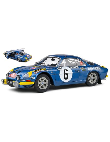 SOLIDO SL1804207 ALPINE A110 1600S N.6 RALLY MONTECARLO 1972 CANDRUET-PAGANI (NIGHT) 1:18 Modellino