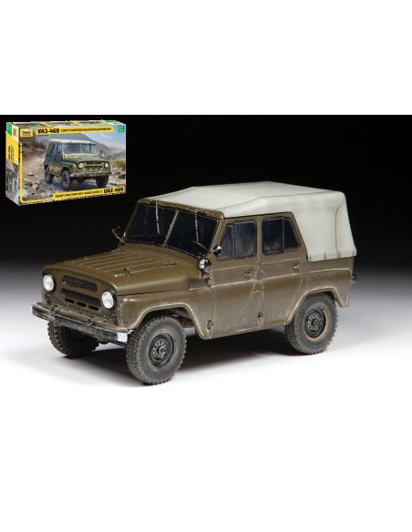 ZVEZDA Z3629 UAZ 469 SOVIET MILITARY OFF-ROAD VEHICLE KIT 1:35 Modellino