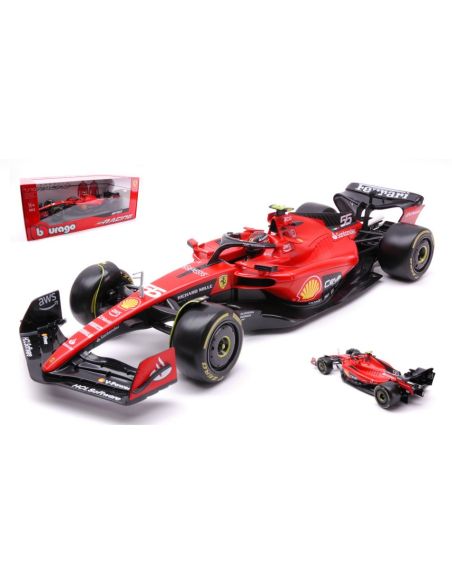 BBURAGO BU16812S FERRARI F-23 N.55 2023 CARLOS SAINZ 1:18 Modellino