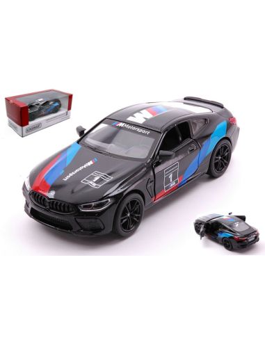 KINSMART KT5425WFBK BMW M8 COMPETITION COUPE' N.1 BLACK cm 11 BOX 1:32 Modellino