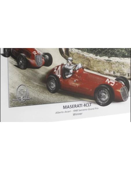 TECNOMODEL TMD18181G MASERATI 4 CLT N.34 WINN.SAN REMO GP 1948 A.ASCARI 1:18 Modellino