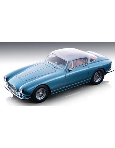 TECNOMODEL TMD18229B FERRARI 250 GT EUROPA 1955 MET.CALIFORNIA AZURE/MET.SILVER ROOF TOP 1:18 Modellino