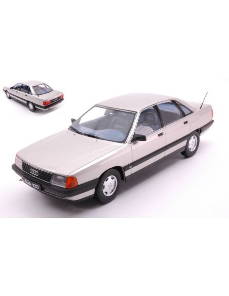 TRIPLE 9 T9-1800352 AUDI 100 C3 1989 SILVER METALLIC 1:18 Modellino