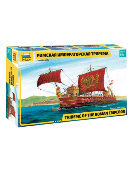 ZVEZDA Z9019 ROMAN EMPEROR S SHIP KIT 1:72 Modellino