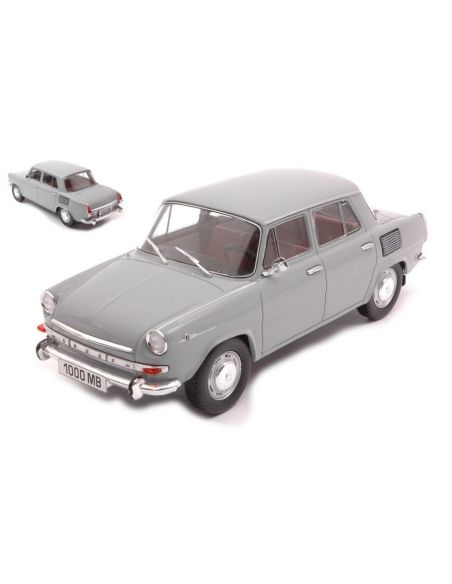 WHITEBOX WB124097 SKODA 1000 MB LIGHT GREY 1:24 Modellino
