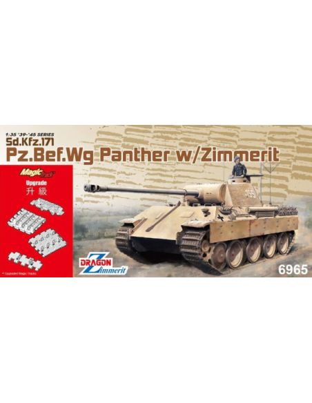 DRAGON D6965 Pz.BEF.Wg.PANTHER W/ZIMMERIT KIT 1:35 Modellino