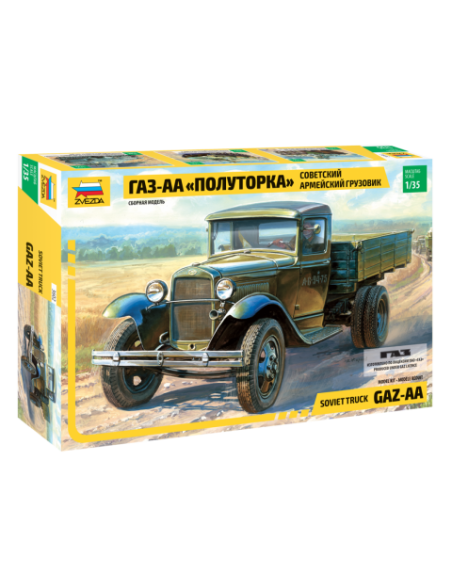 ZVEZDA Z3602 GAZ AA SOVIET LIGHTTRUCK WWII KIT 1:35 Modellino