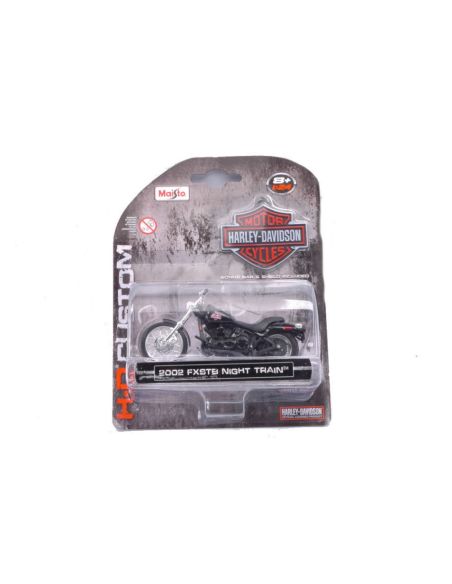 MAISTO MI04165 HARLEY DAVIDSON FXSTB NIGHT TRAIN 2002 BLISTER 1:18 Modellino