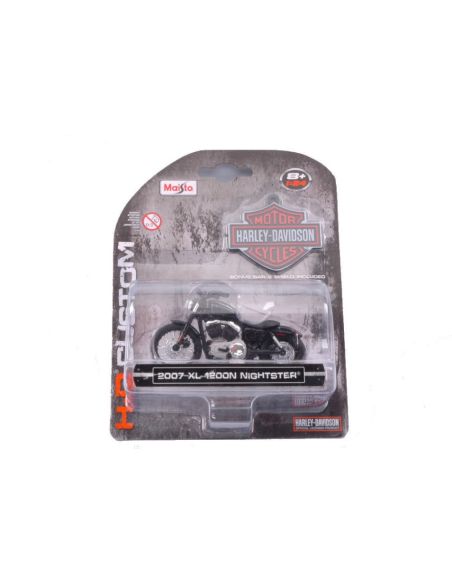 MAISTO MI07063 HARLEY DAVIDSON XL 1200N NIGHTSTER 2007 BLISTER 1:18 Modellino