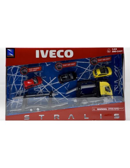 NEW RAY NY15645BF IVECO STRALIS BISARCA C/3 AUTO FIAT 1:43 Modellino