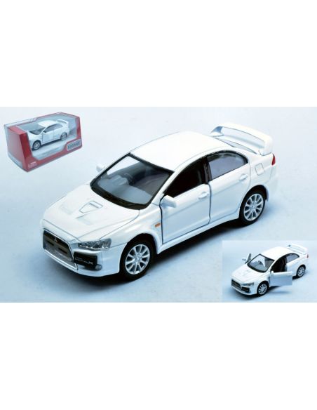 KINSMART KT5329WW MITSUBISHI LANCER EVO X WHITE 1:36 cm 12 BOX Modellino